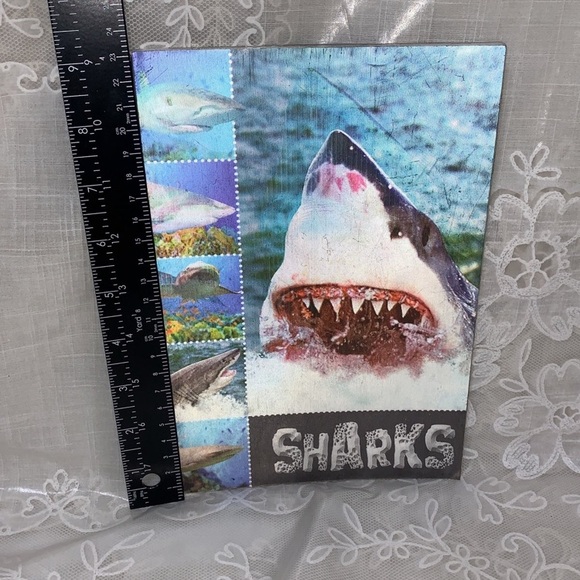Petting Zoo Atlantis 3 piece Shark plush book bundle 3D lenticular book cover - Picture 3 of 12